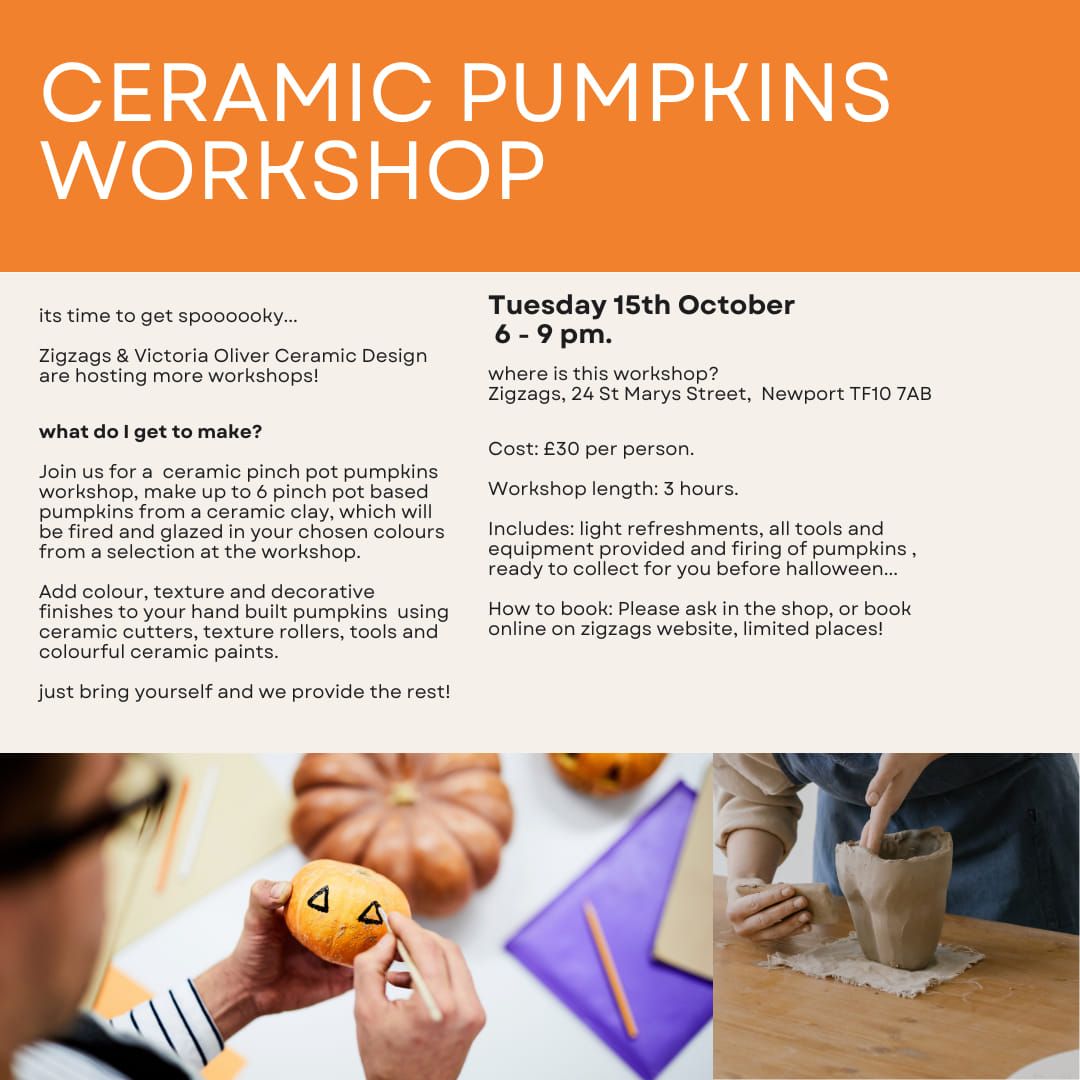 hand built ceramic pumpkins - extra date.