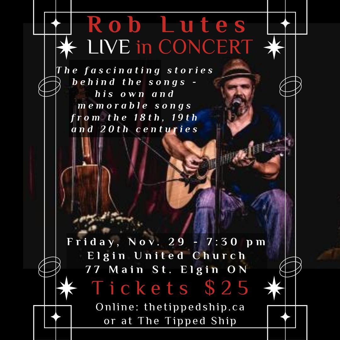 Rob Lutes - the stories behind the songs