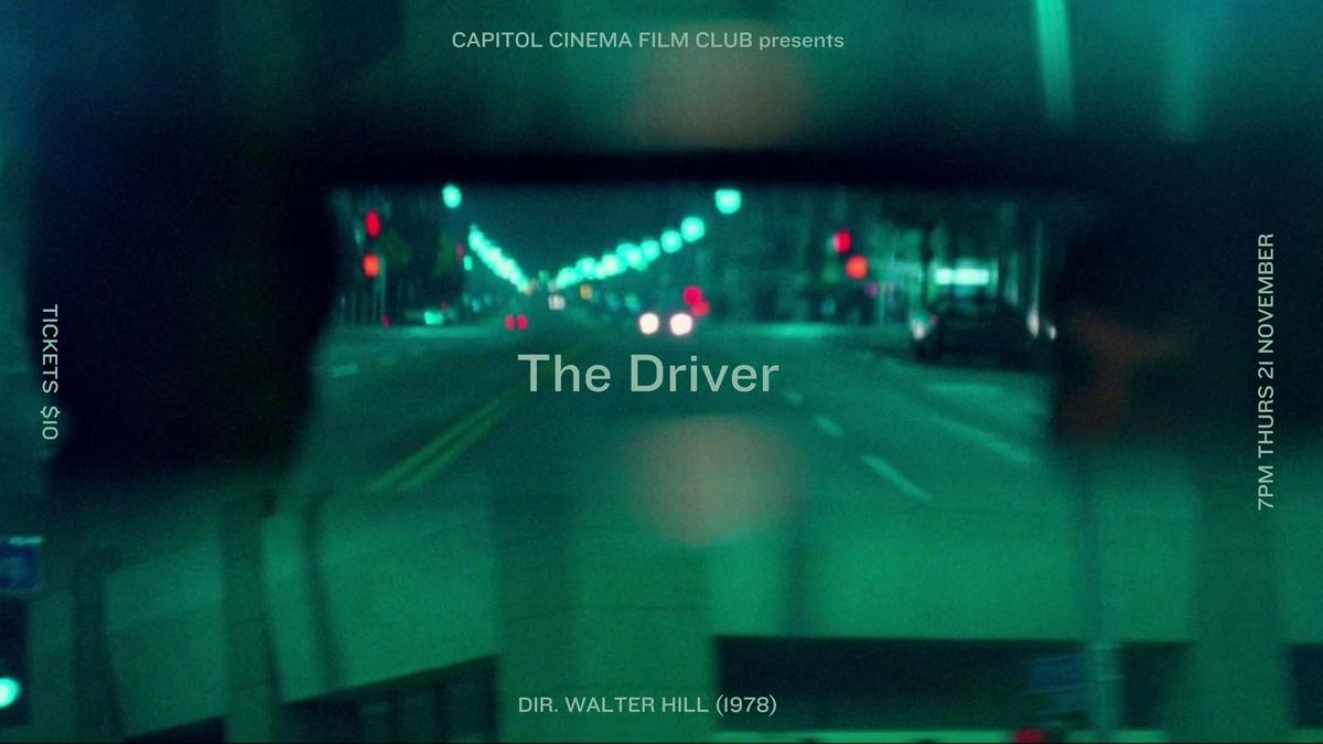 Film Club Presents: THE DRIVER (1978)