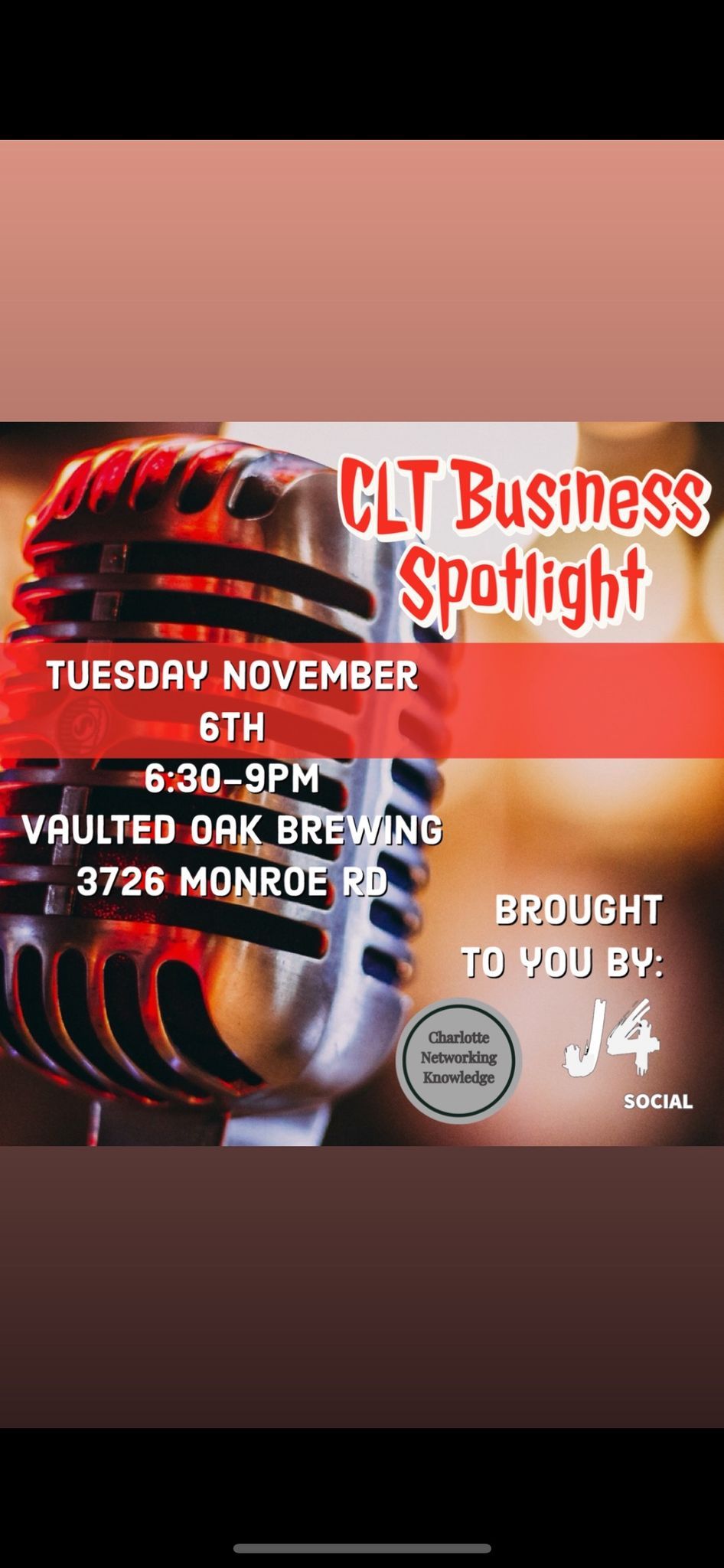 CLT Business Spotlight Social for Entrepreneurs and Business Owners 