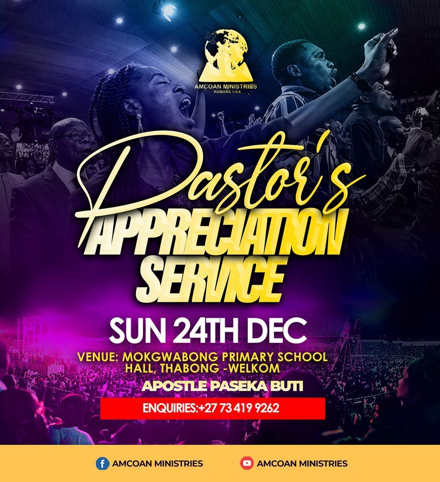 Pastors Appreciation service 