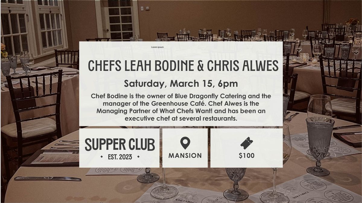 Supper Club \u2014 March 15