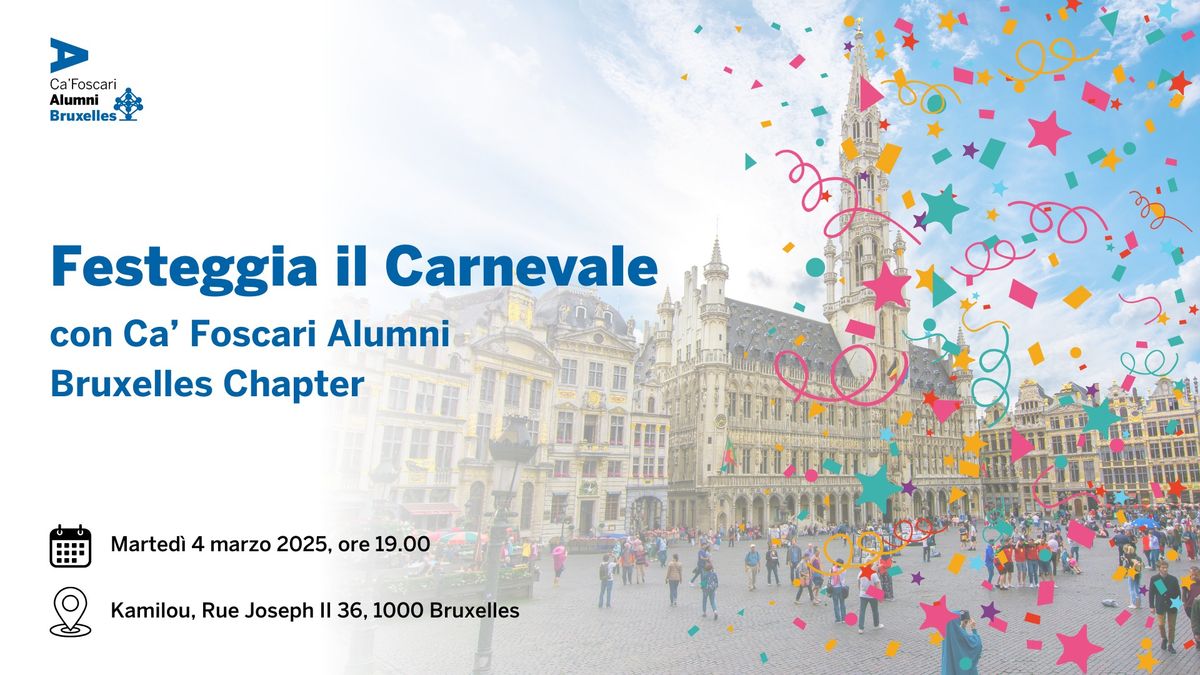 Aperitivo di Carnevale con Ca' Foscari Alumni Bruxelles Chapter