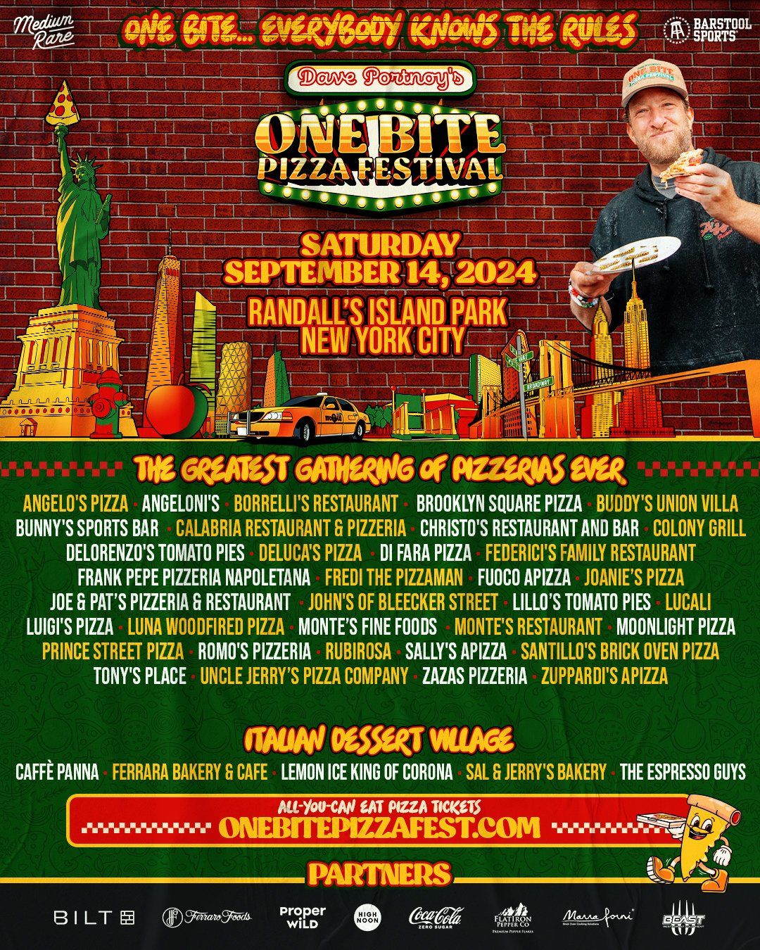One Bite Pizza Festival at Randalls Island