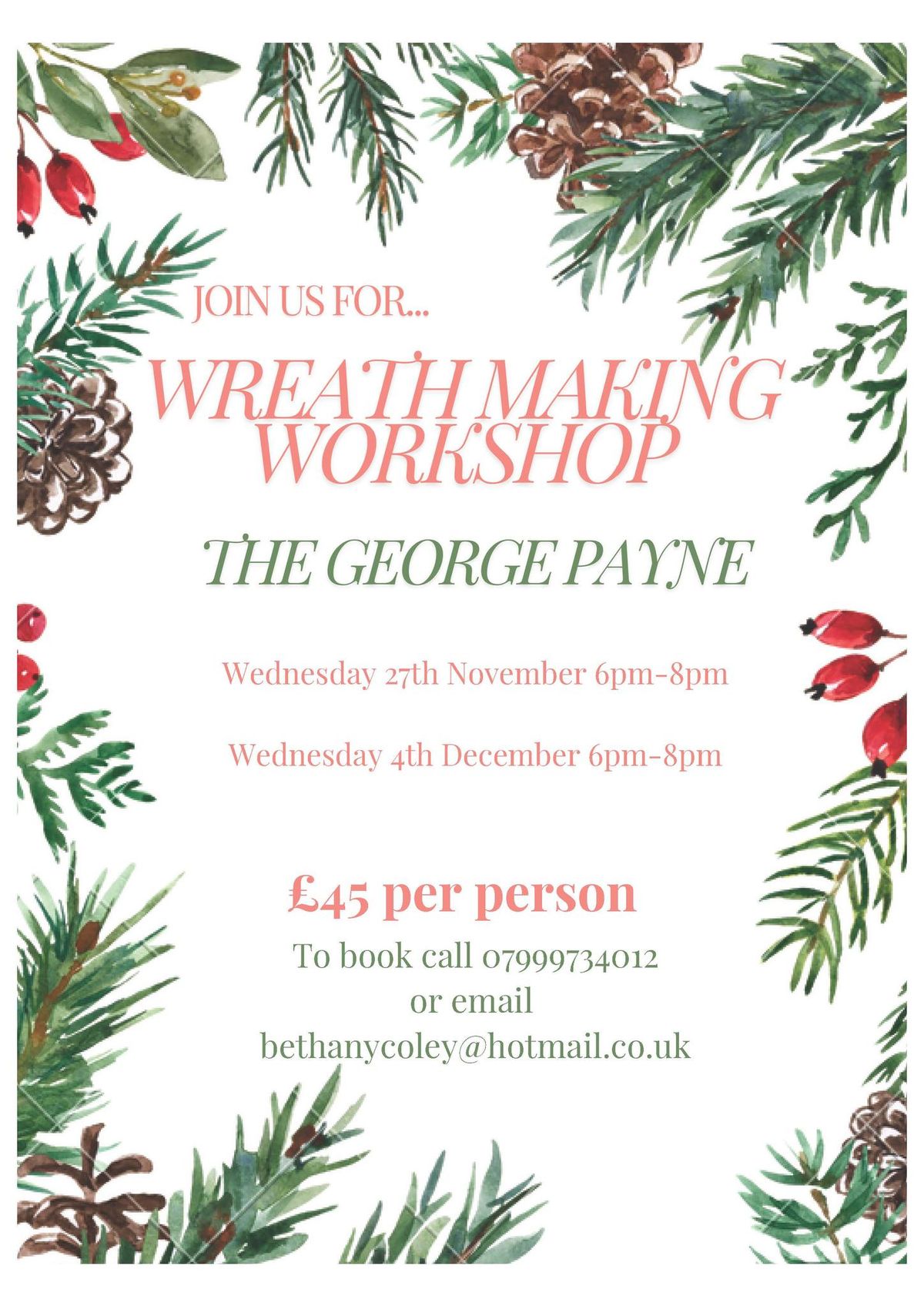 Christmas Wreath Making Workshop