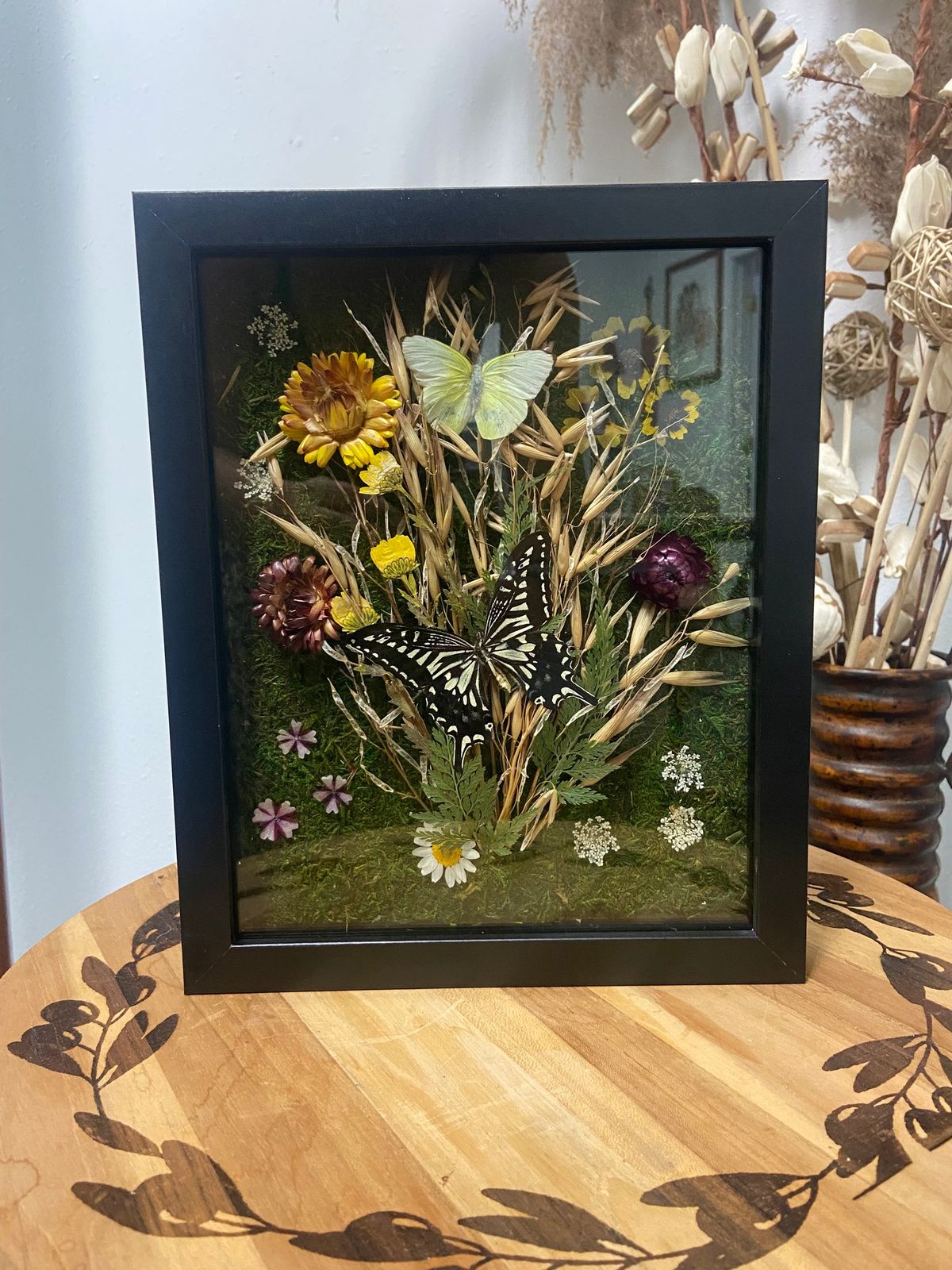 Butterfly Shadow Box 8x10 $50 (12-2pm and 4-6pm)