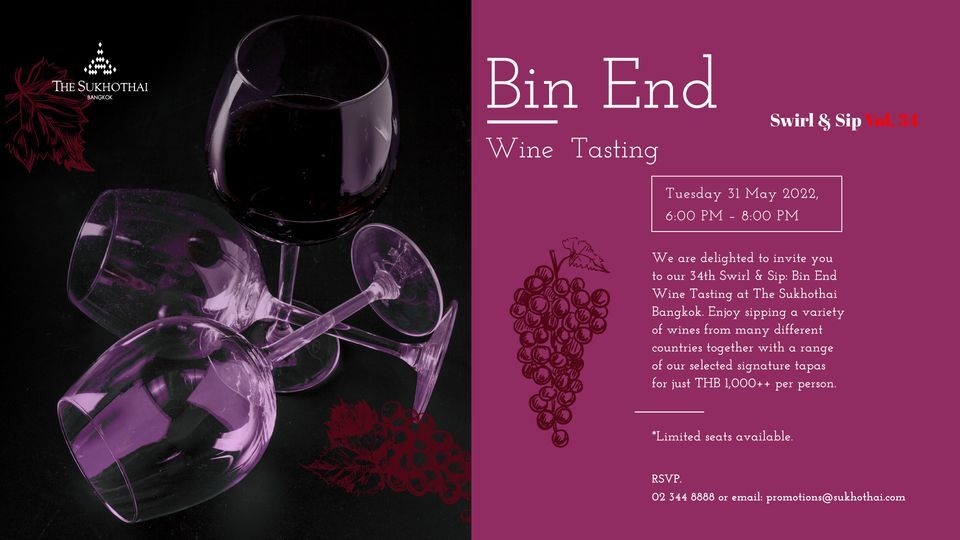Swirl & Sip Vol. 34 Bin End Wine Tasting