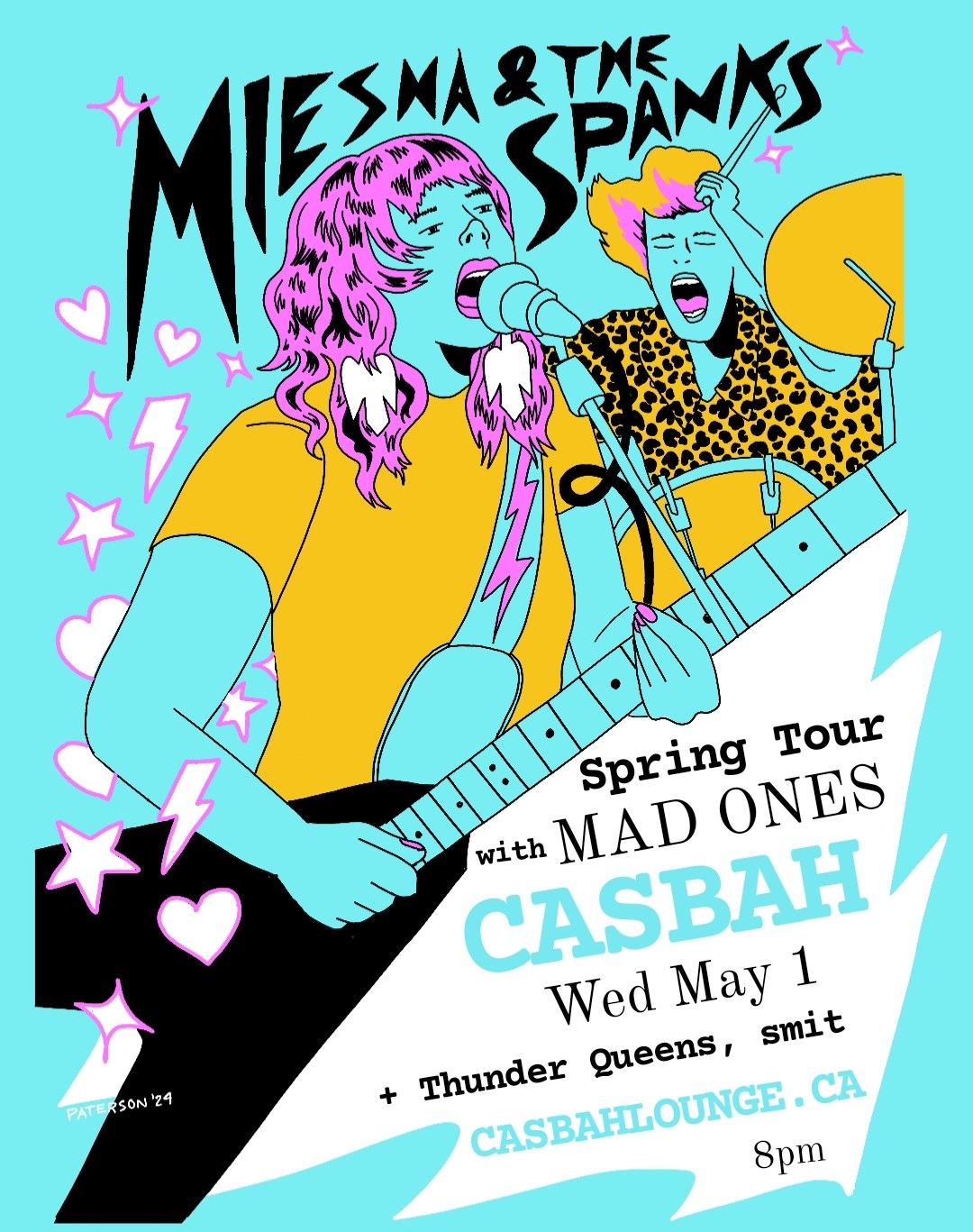 MEISHA & THE SPANKS (Mint Records), MAD ONES, Thunder Queens (Spring Tour Launch) @ CASBAH