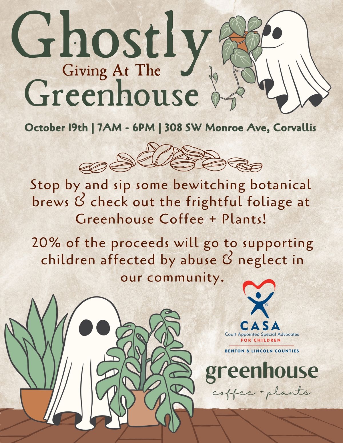 Ghostly Giving At The Greenhouse