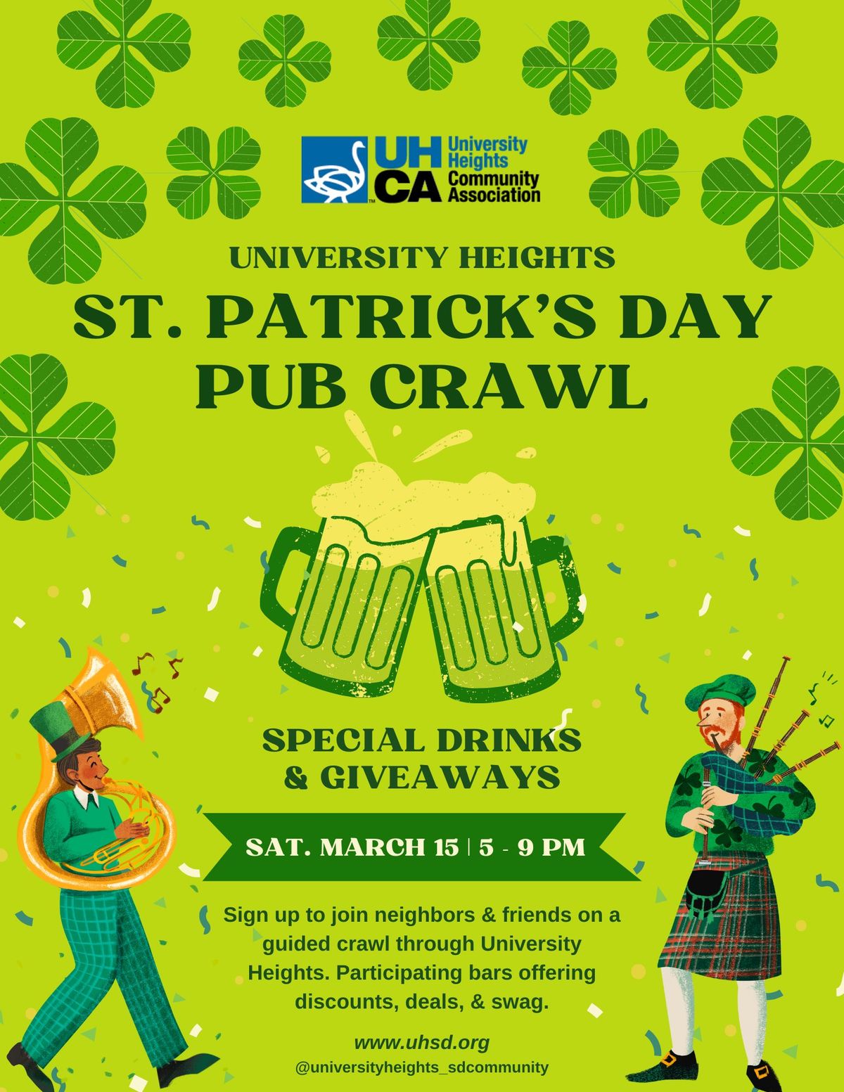 University Heights St. Patrick\u2019s Day Pub Crawl