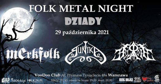 Folk Metal Night Dziady Warszawa - Merkfolk, Runika, Helroth
