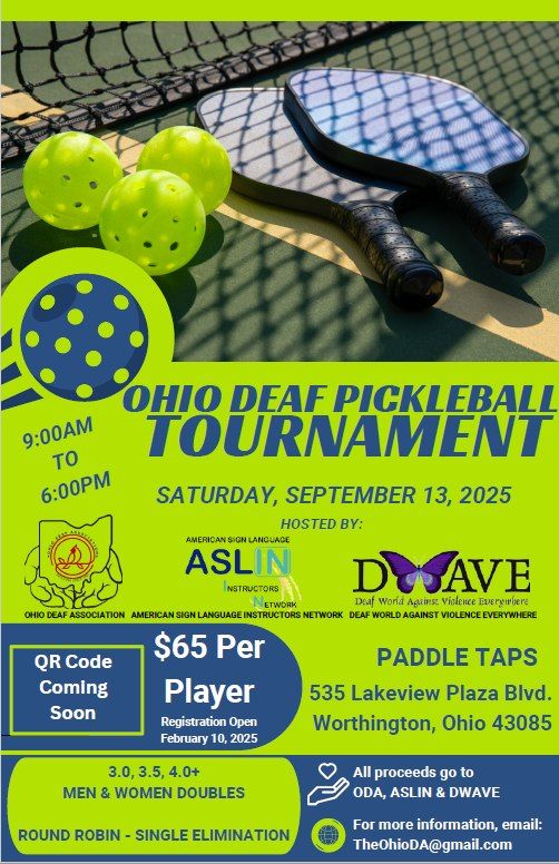 Ohio's 1st Pickleball Tournament