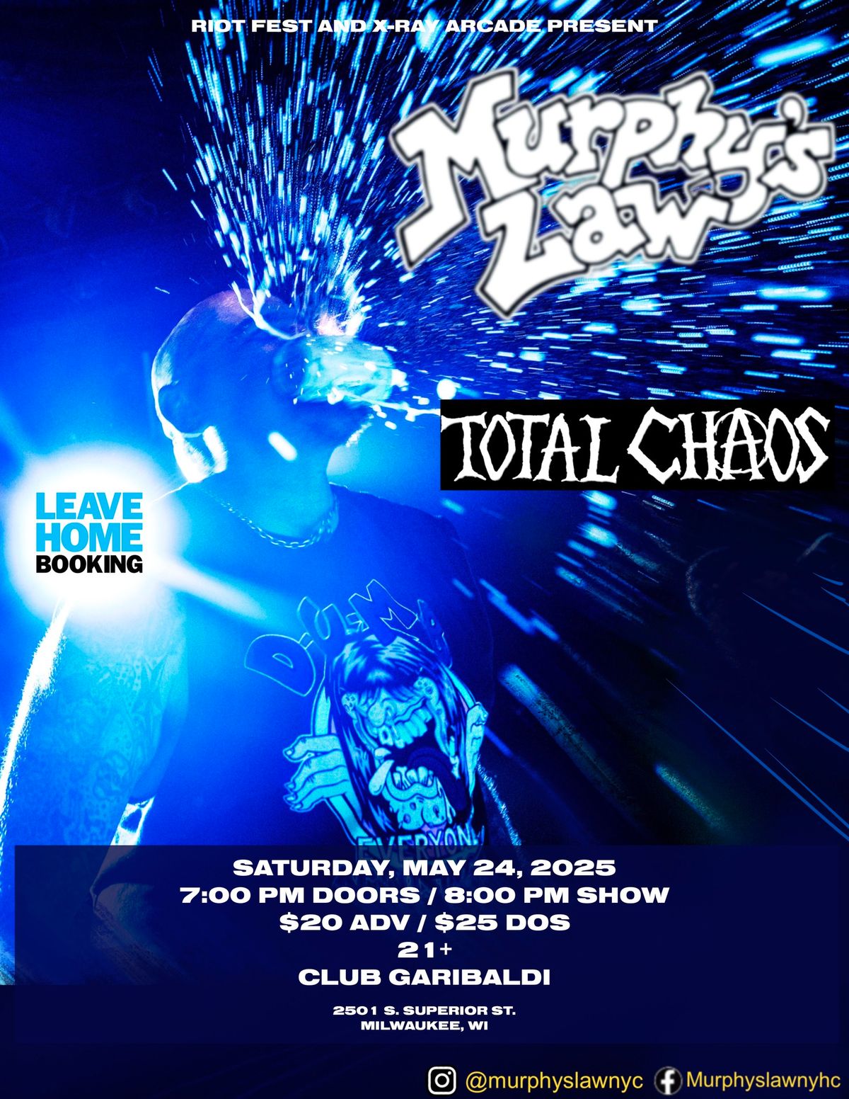 MURPHY'S LAW \/ TOTAL CHAOS @ CLUB GARIBALDI