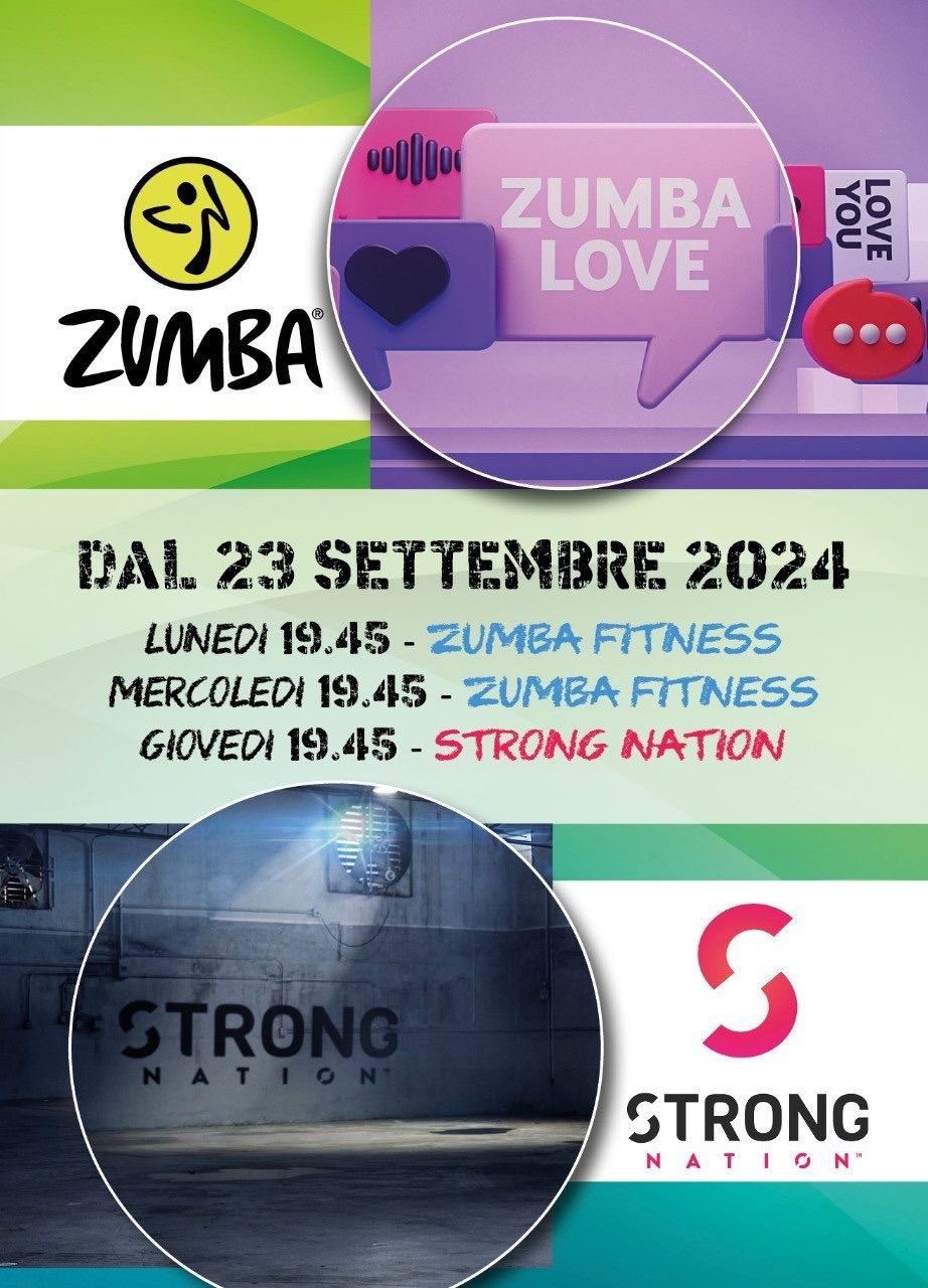 Inizio corsi Zumba Fitness & Strong Nation