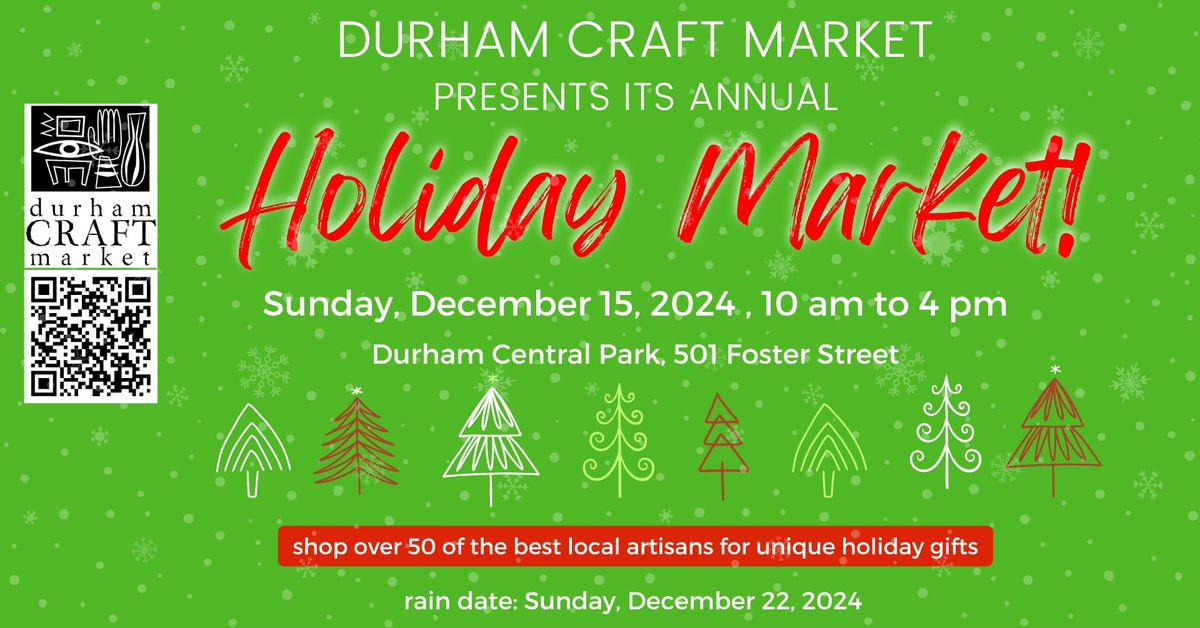 Durham Craft Market Annual Holiday Show