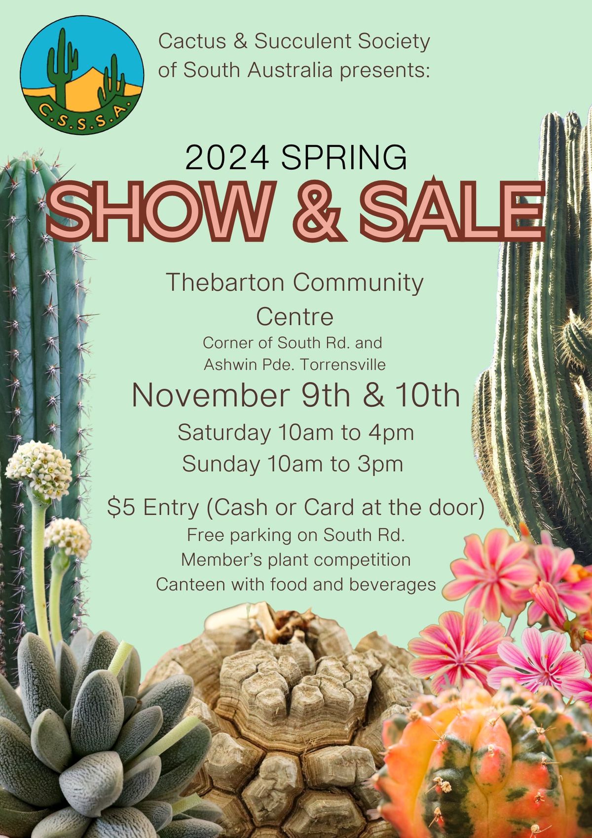 The CSSSA 2024 Spring Show & Sale