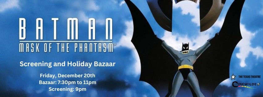 Cin\u00e9Wilde Presents Batman: Mask of the Phantasm + Queer Holiday Bazaar and Book Exchange