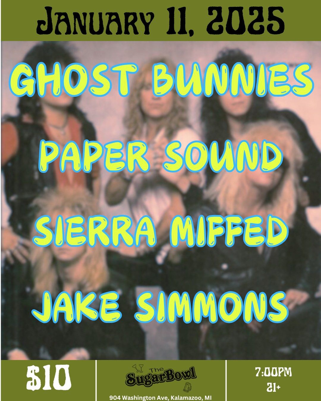 Ghost Bunnies, Paper Sound, Sierra Miffed, and Jake Simmons @ Sugarbowl