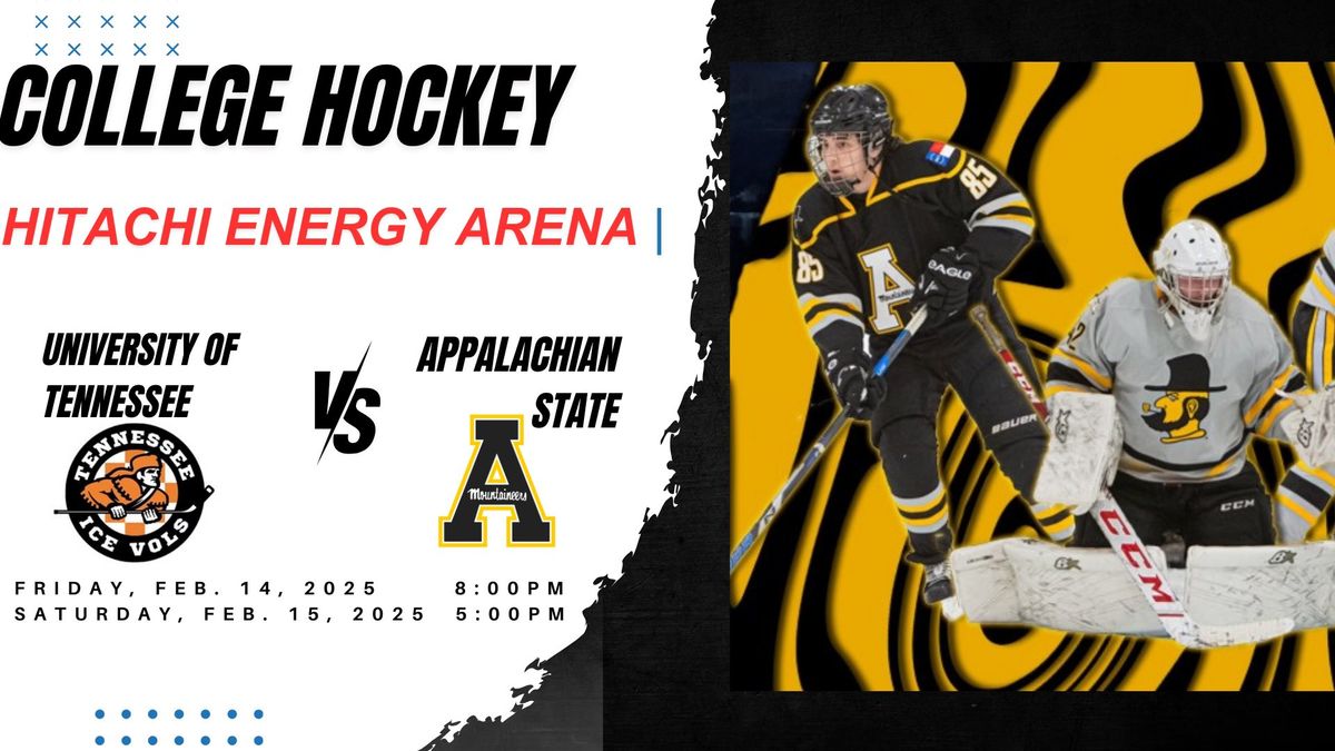 College Hockey: App State vs University Of Tennessee