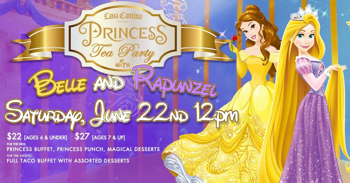 Princess Tea Party with Belle and Rapunzel