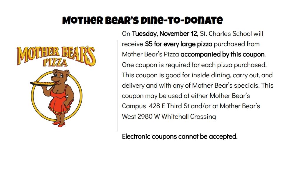 Mother Bear's Dine & Donate