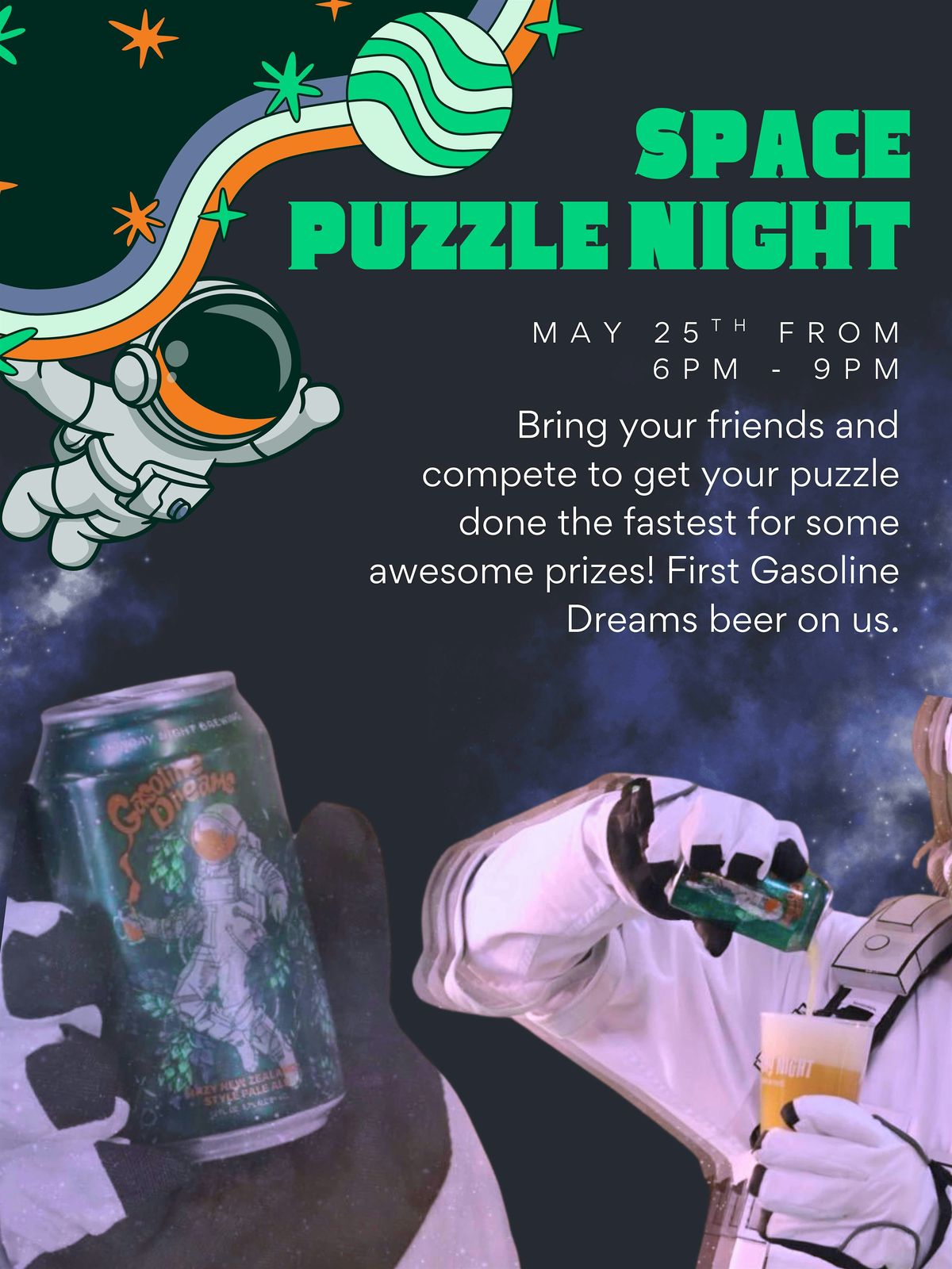 Space Puzzle Night @ Monday Night Grove