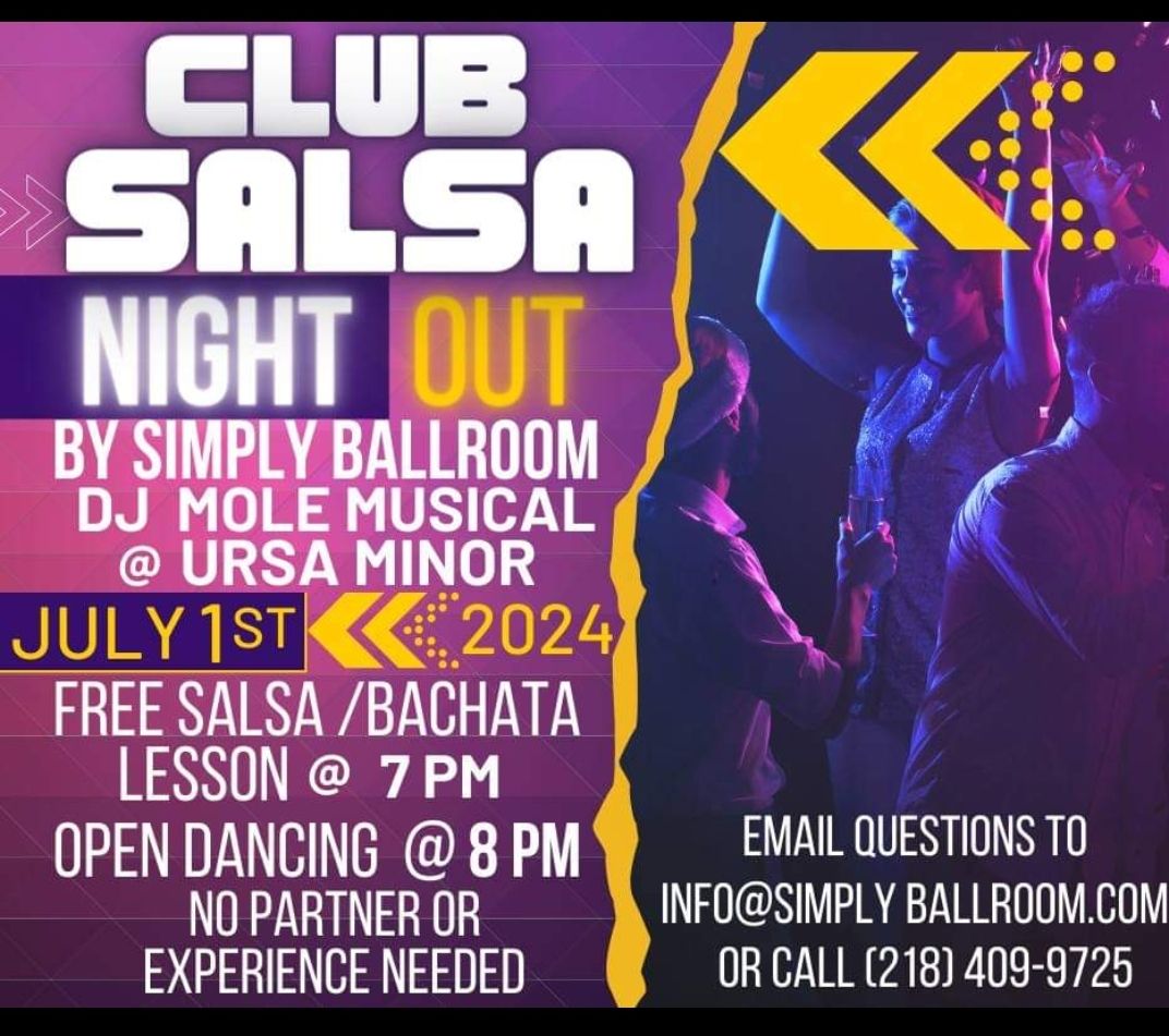Club Salsa night out by Simply Ballroom at Ursa Minor 