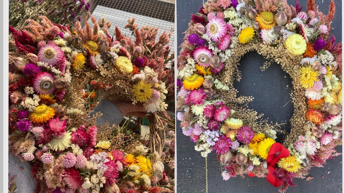 Dried Flower Forever Wreath Workshop