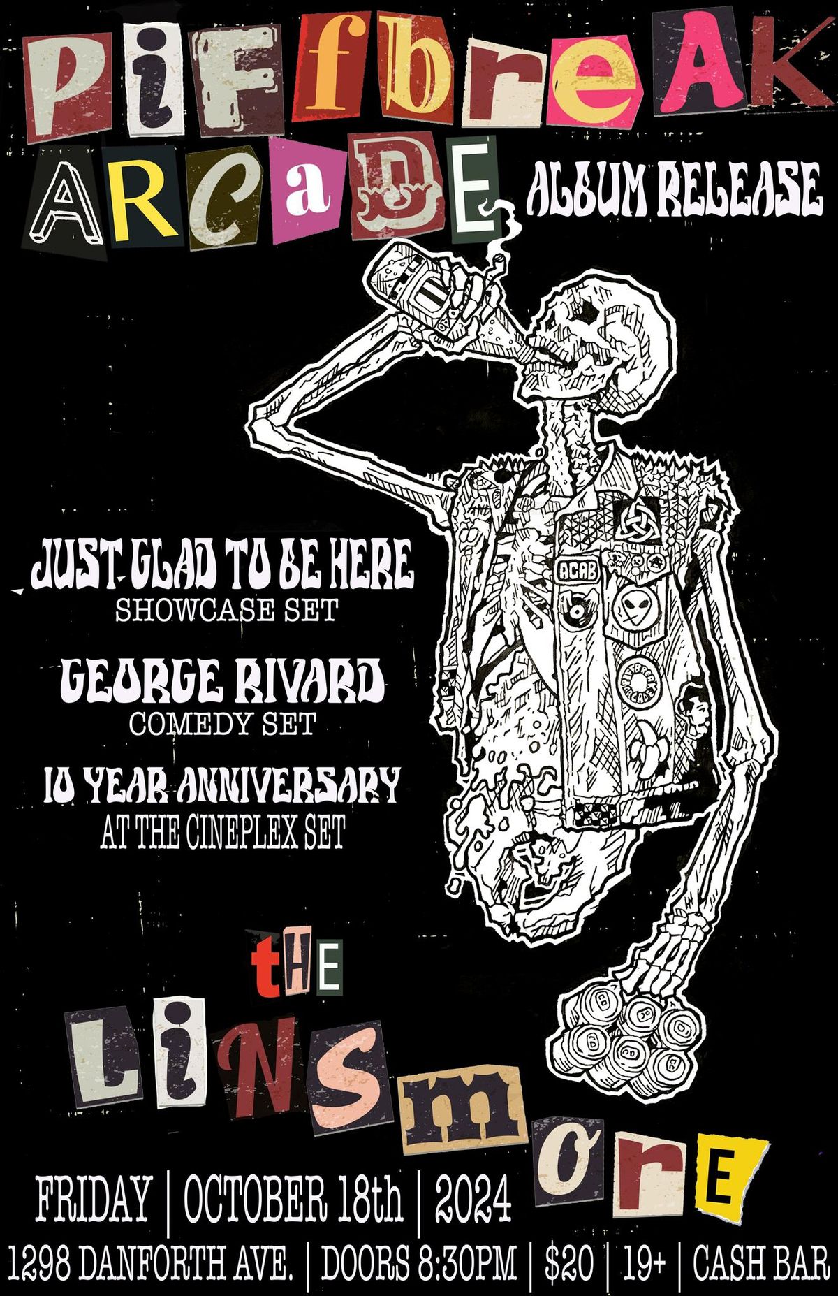 Piffbreak Arcade Album Release and 10 Year Anniversary at Linsmore Tavern