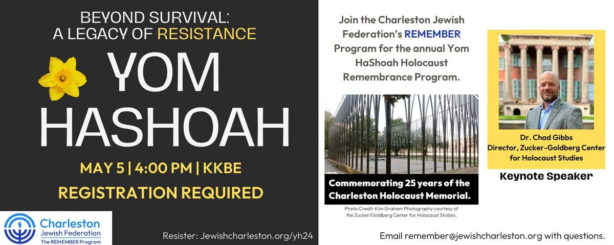 2024 Yom HaShoah Holocaust Remembrance Program