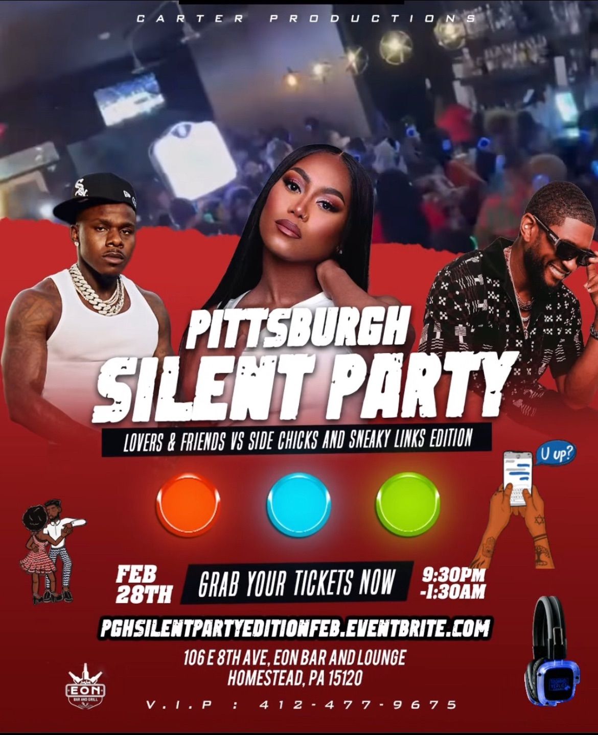 PITTSBURGH OFFICIAL SILENT PARTY LOVERS AND FRIENDS EDITION