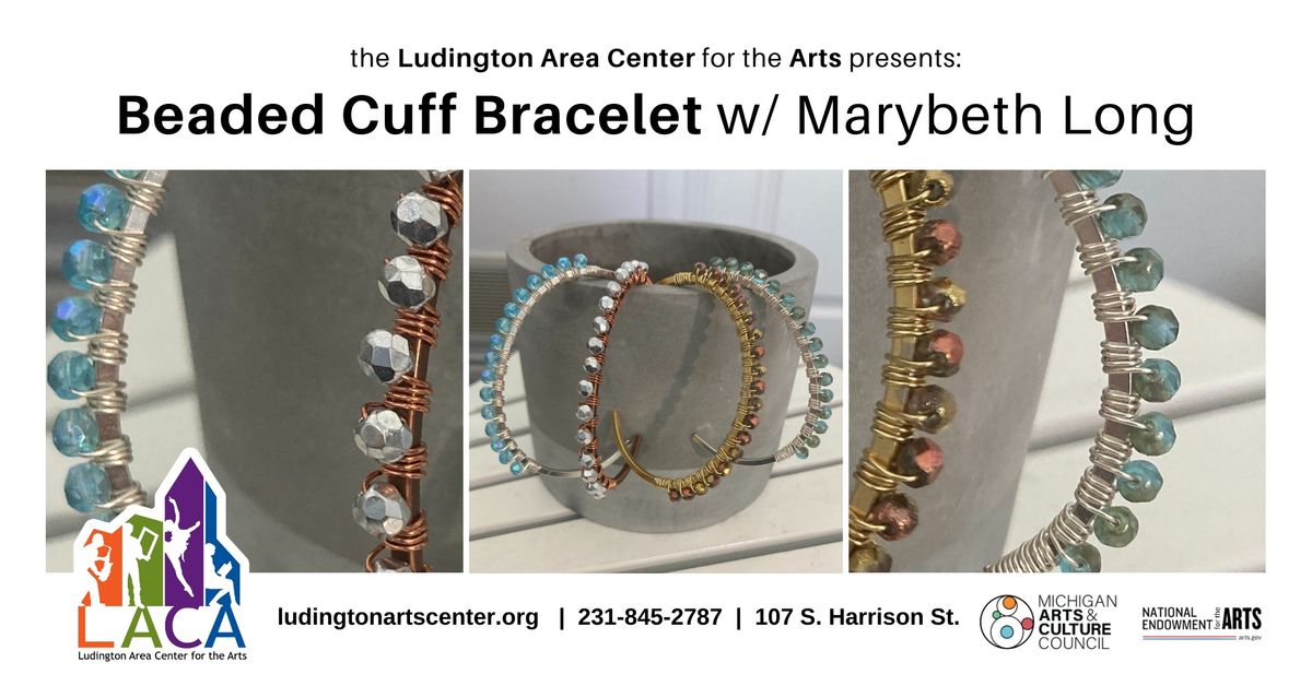 Beaded Cuff Bracelet w\/ Marybeth