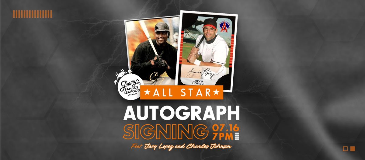 Javy Lopez & Charles Johnson Autograph Signing