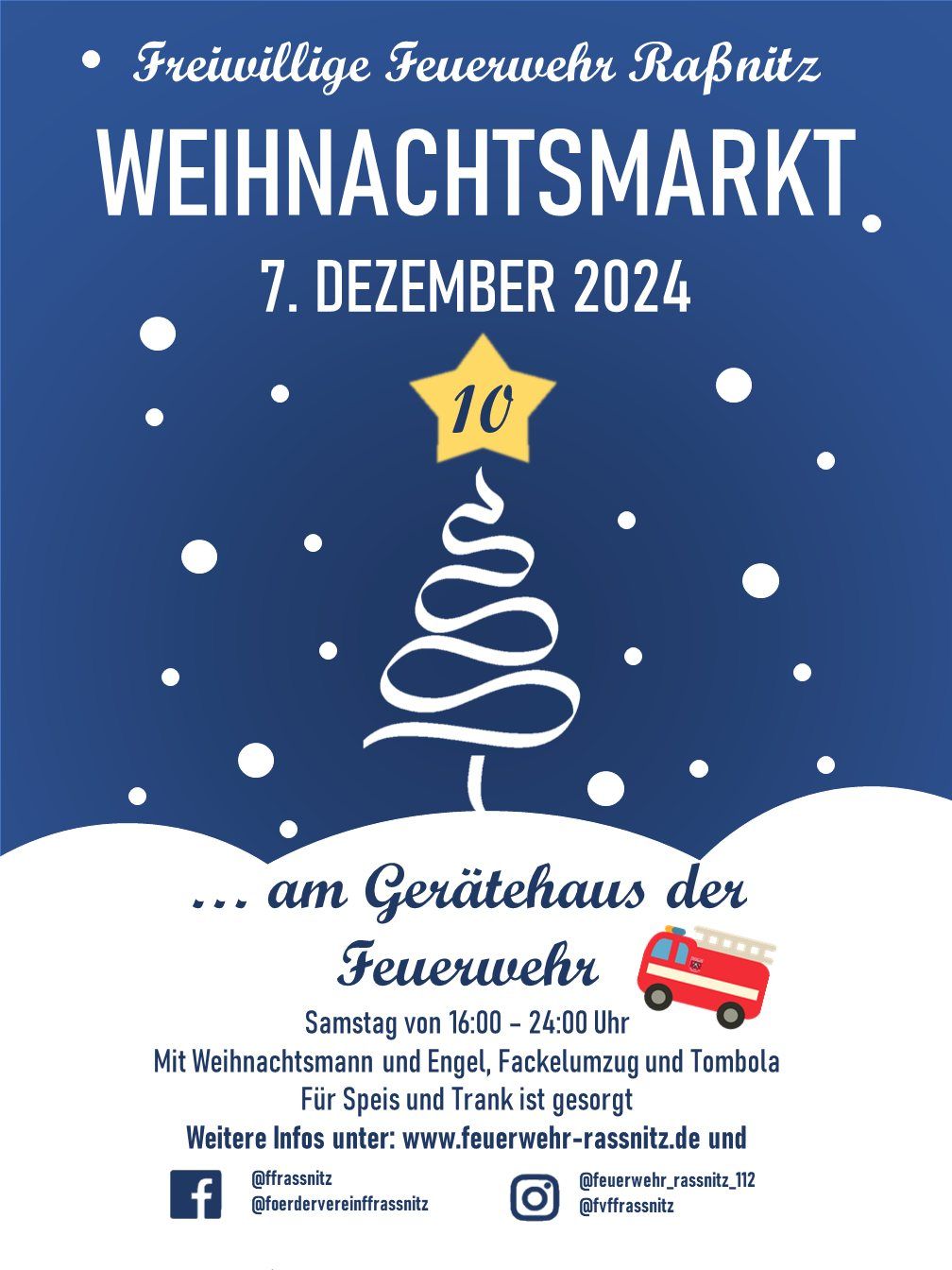 Weihnachtsmarkt der Freiwilligen Feuerwehr Ra\u00dfnitz