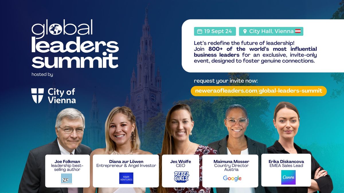 the global leaders summit hosted by the City of Vienna \ud83c\udde6\ud83c\uddf9