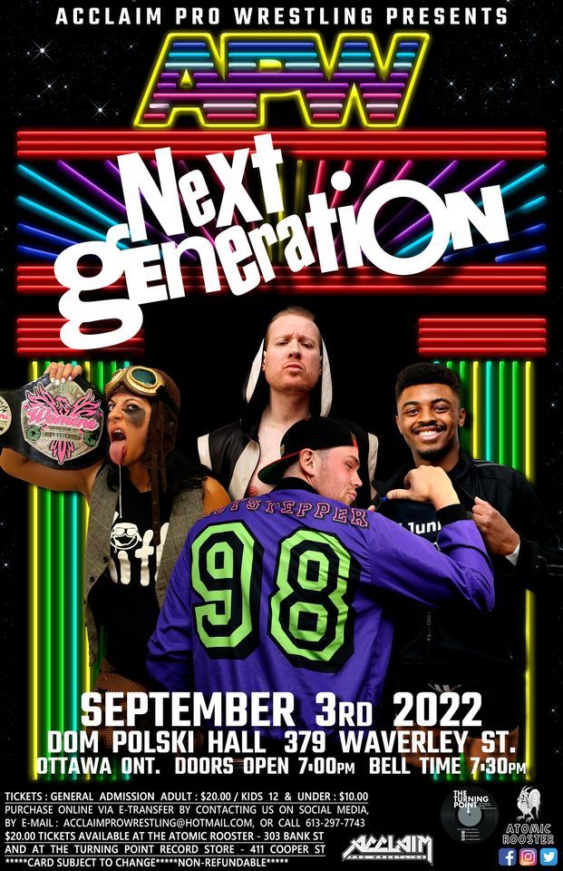 Acclaim Pro Wrestling presents: Next Generation
