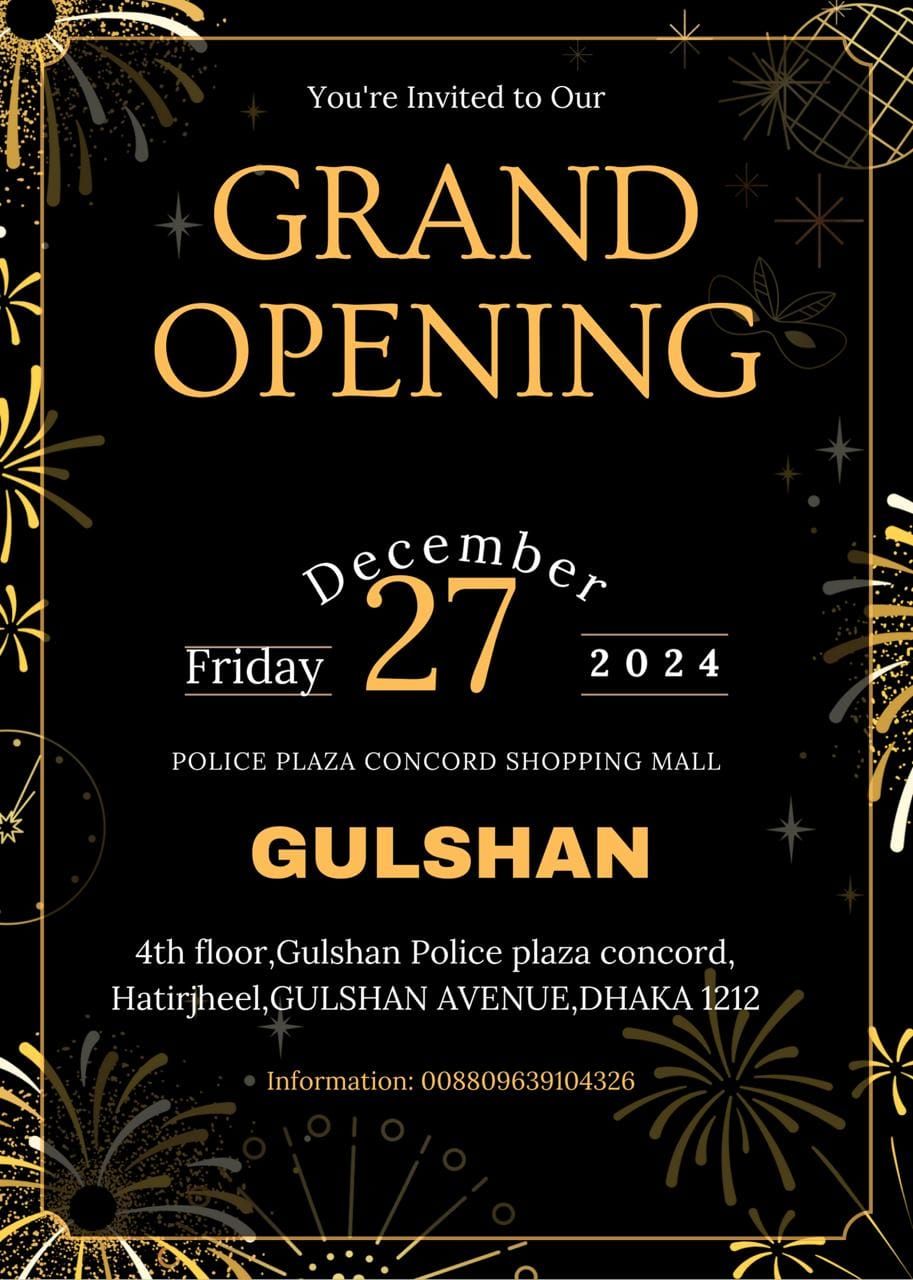 GULSHAN OUTLET OPENING (27TH DECEMBER) 