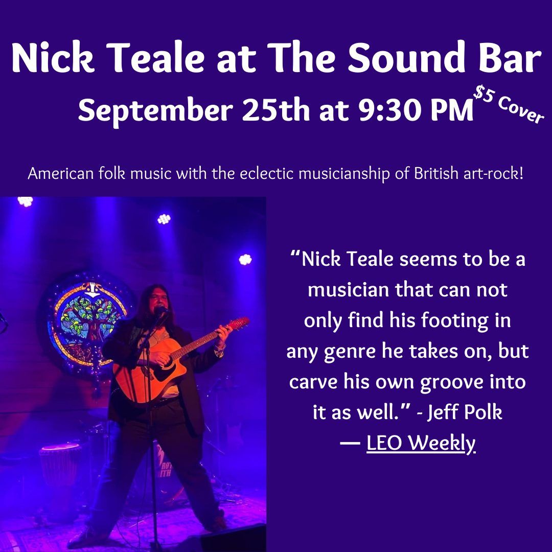 Nick Teale at The Sound Bar