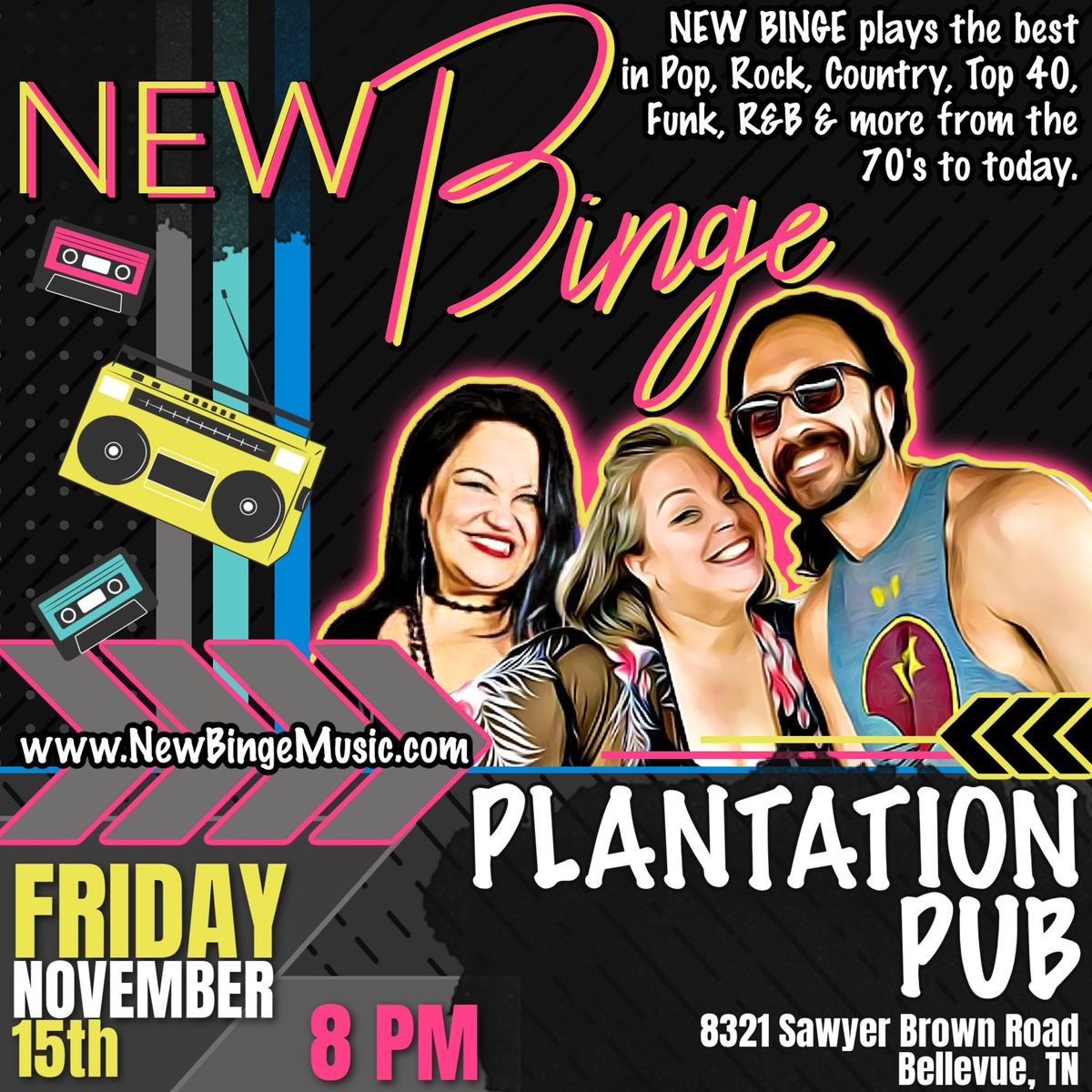 New Binge RETURNS to Plantation Pub