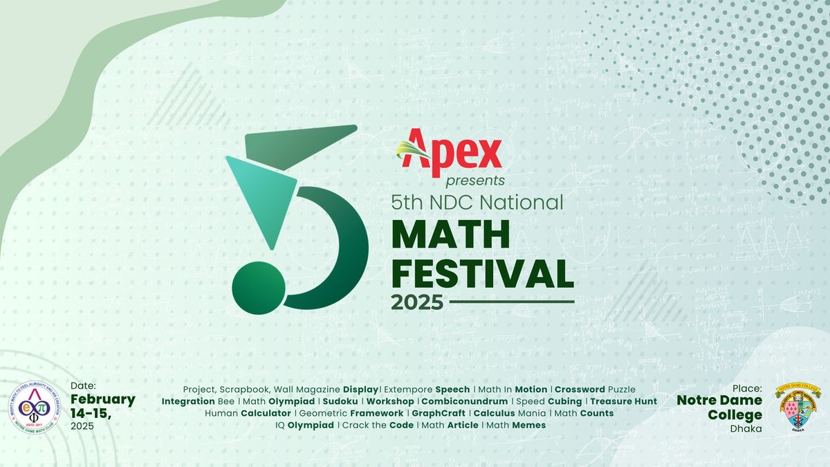 Apex presents 5th NDC National Math Festival 2025