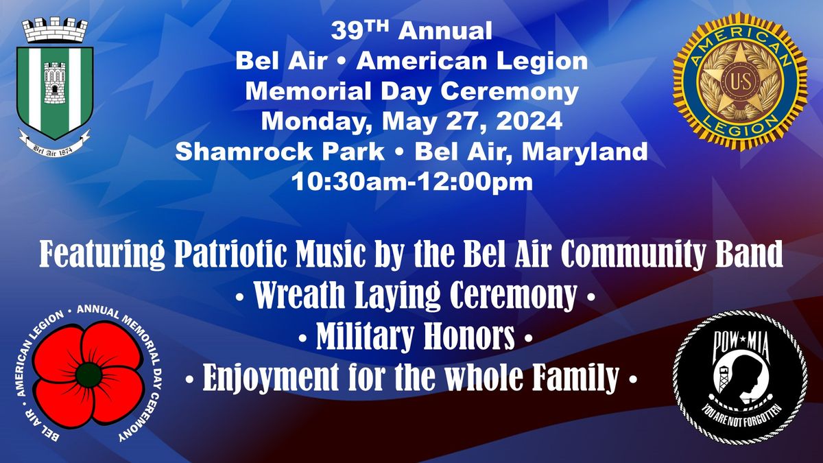 39th Annual Memorial Day Ceremony