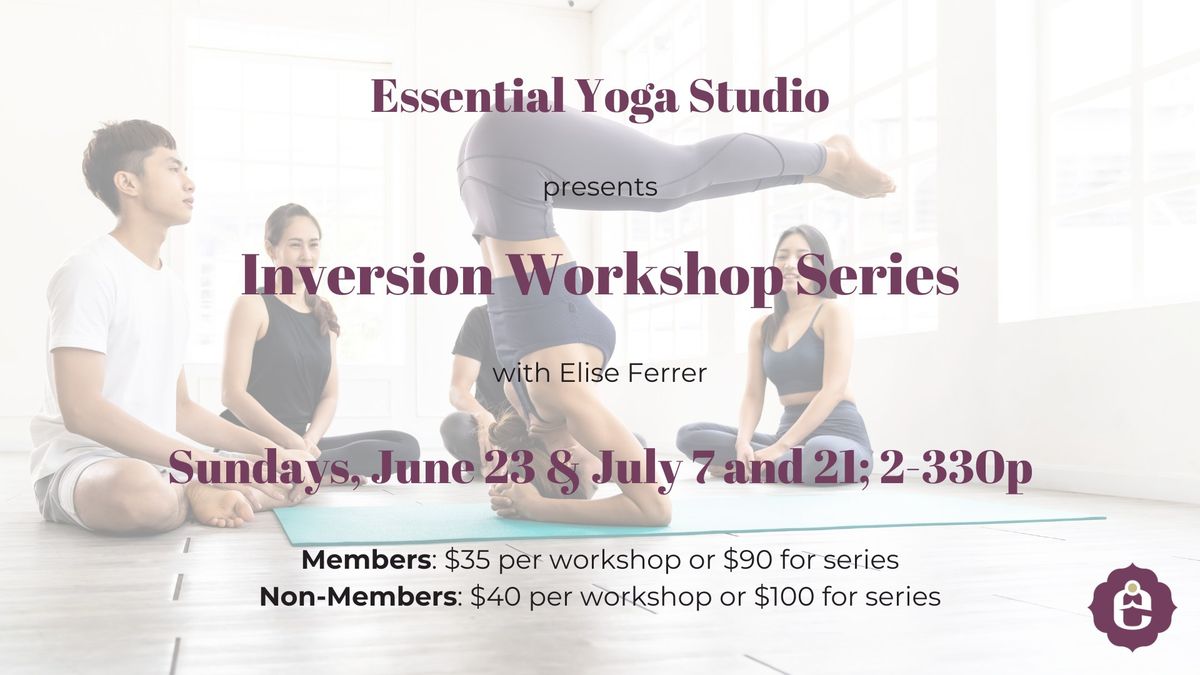 Inversion Workshop Series with Elise Ferrer