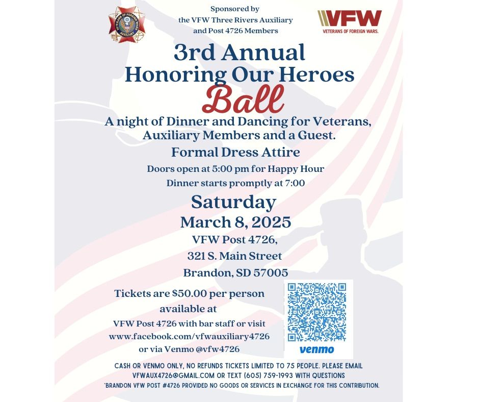 3rd Annual Honoring our Heroes Ball