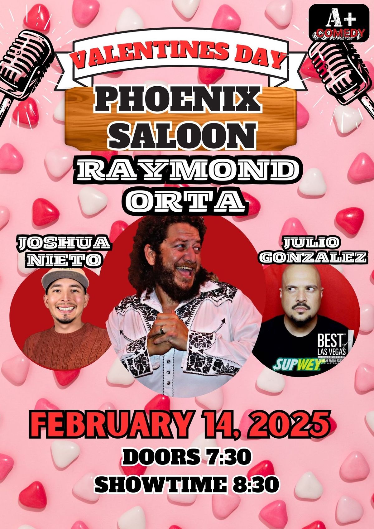 Headlining in New Braunfels on Valentine's Day