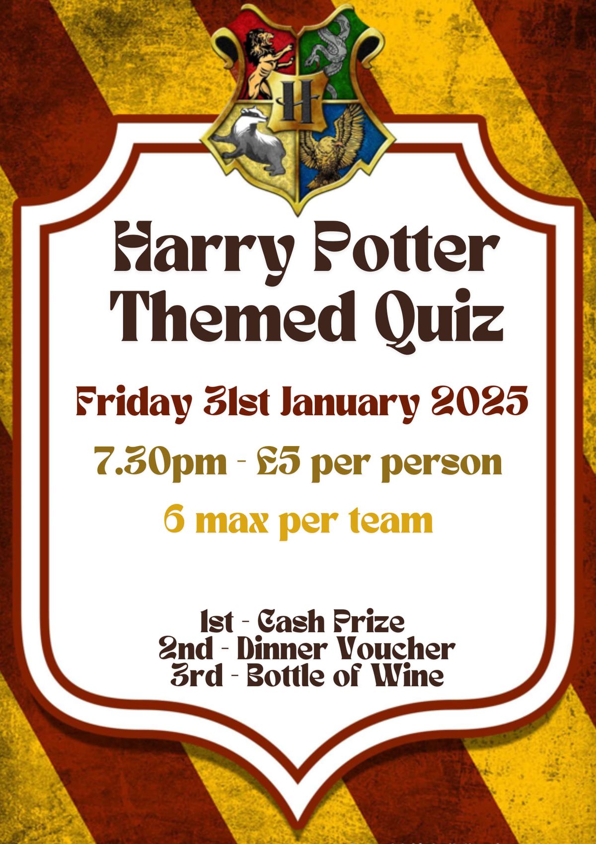 Harry Potter Themed Quiz 