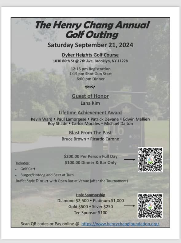 Henry Chang Annual Golf Outing