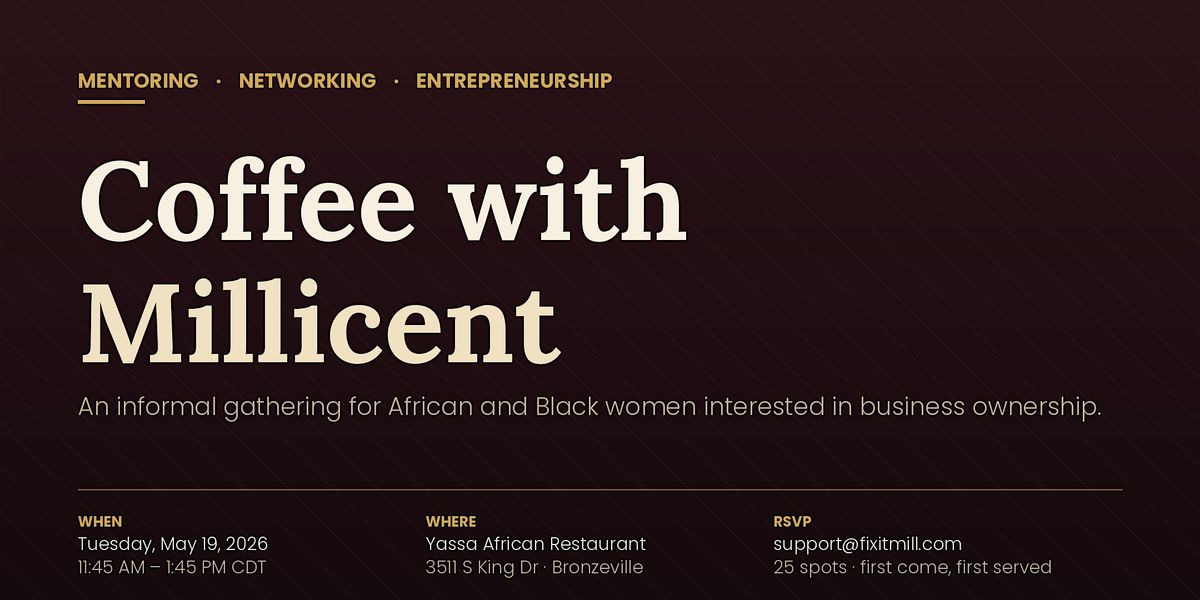 Coffee with Millicent - May 19th at Yassa