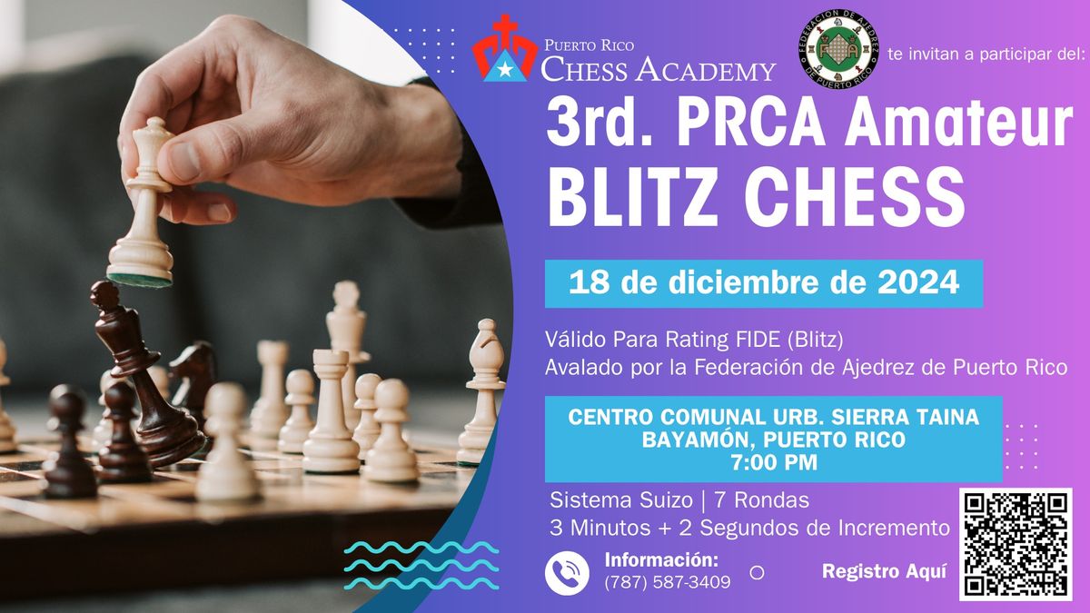 3rd. PRCA Amateur Blitz Chess