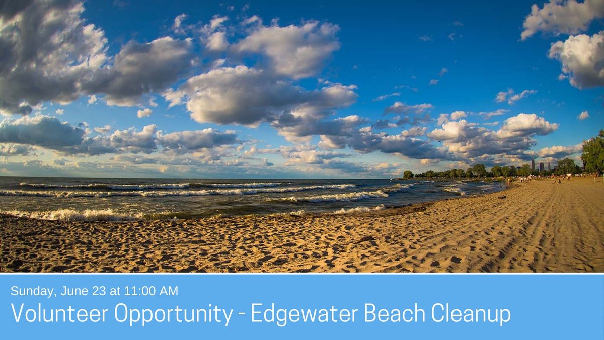 Volunteer Opportunity - Edgewater Beach Cleanup