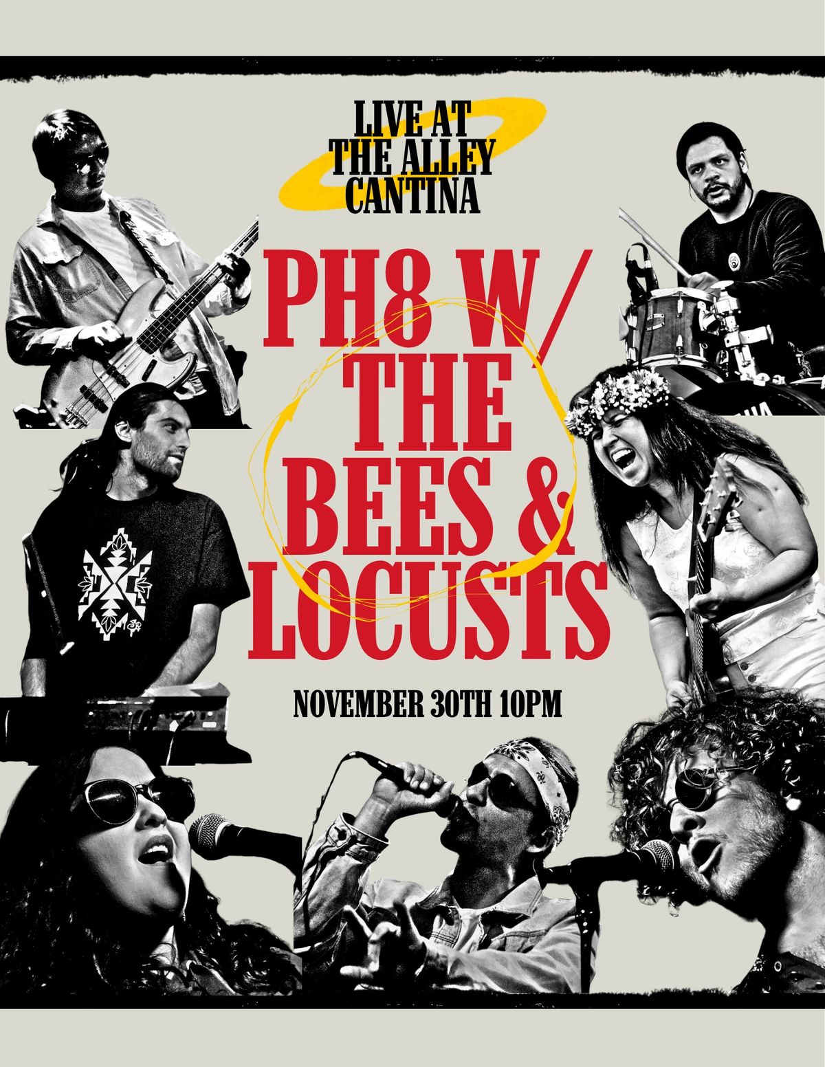 Ph8 w\/ The Bees & Locusts @ The Alley Cantina